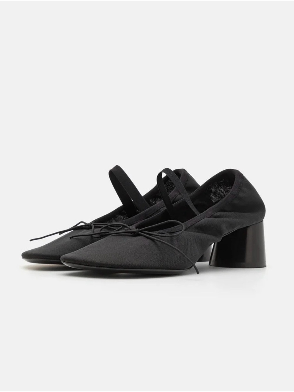 Proenza Schouler Black Glove Mary Jane Ballet Heels